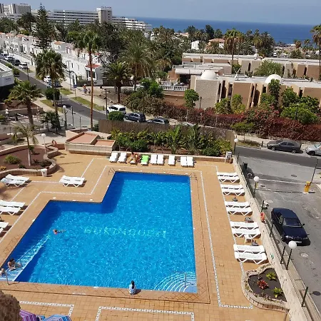 Borinquen Only 280 Meters To The Beach, Balcony With Sea View, Heated Pool, Wifi Playa de las Americas (Tenerife)