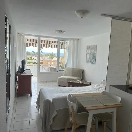 Borinquen Only 280 Meters To The Beach, Balcony With Sea View, Heated Pool, Wifi Playa de las Americas (Tenerife)